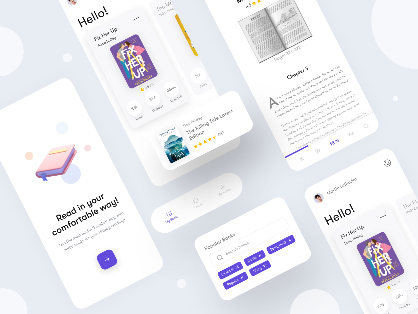 Book Reading Tracker App by Mehadi Hasan Shaon 🔥 on Dribbble