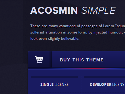 Buy This Theme buy now ui