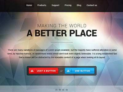 Just the center button slider wordpress