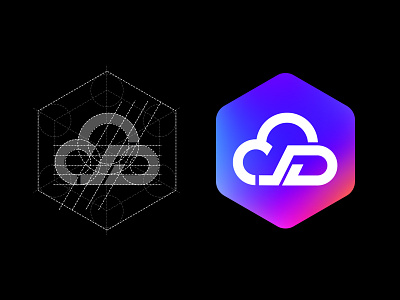 A logo about Cloud app cloud design graphic icon logo platform web
