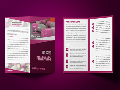 Pharmacy Bifold Brochure Design bifold brochure brochure brochuredesign brochuredesigners graphicdesign graphicdesigners pharmacybrochure trifold brochure