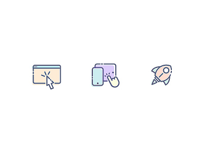 Webmobilegame ai icon design illustrator