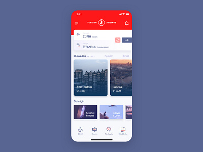 Booking App airline airplane app booking flight icon iphone mobile sketchapp thy turkish airline typography ui ux