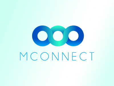 Mconnect Logo blue connect logo