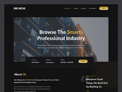Smarchi Website architecture design industry interface product professional service startup ui ux web website