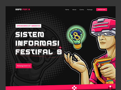 Sisfo Festival 8 Landing Page
