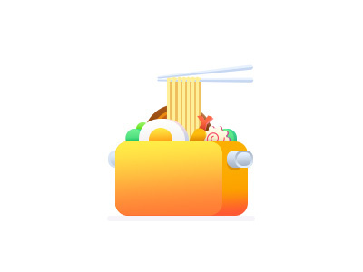 Food chopsticks eggs food icons noodle pan vegetables