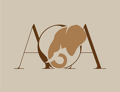 Ann Owens Africa africa branding design elephant graphic design logo neutral safari typography wilderness