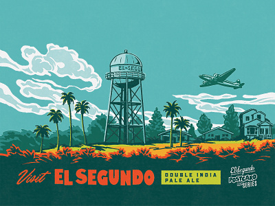 VISIT El Segundo Double IPA Illustration