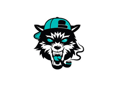 Loan Wolf cap hat logo pipe wolf