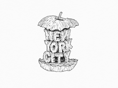 Nyc apple core nyc rotten the big apple wooden