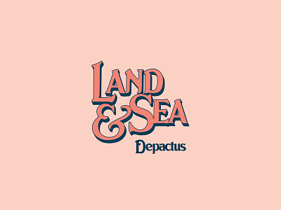 Land & Sea depactus land retro sea surf type typography