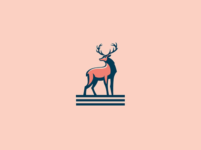 Elk Logo animal buck deer elk forest logo noble regal