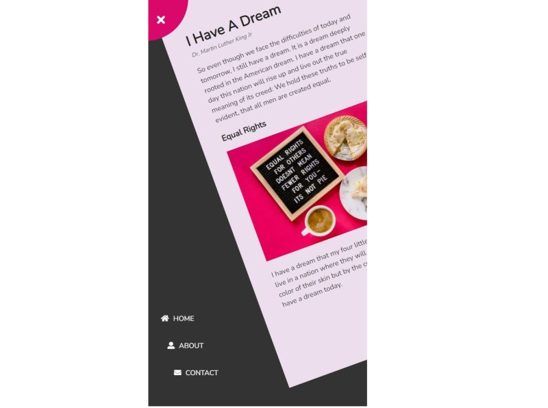 Rotating Navigation page Mobile View by Michele Hrecin on Dribbble