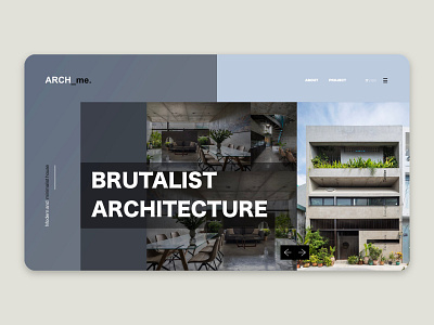 Architecture Web Site Example app branding brutalism design ecommerce graphic design illustration ui ux webdesign