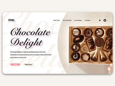 Chocolate Delight animation app branding brescia design graphic design illustration logo motion graphics ui
