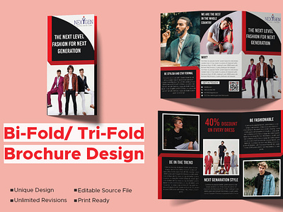 Bi-fold /Tri fold Brochure Design branding design illustration logo