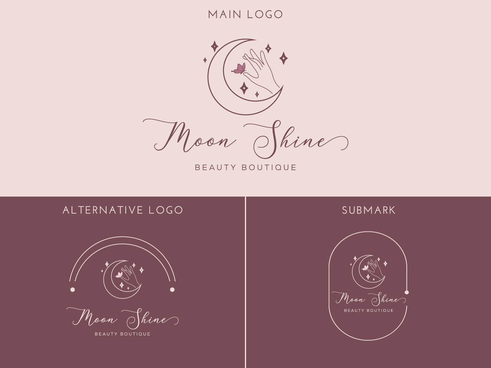 Botanical design, hand-drawn style feminine logo template. by design ...