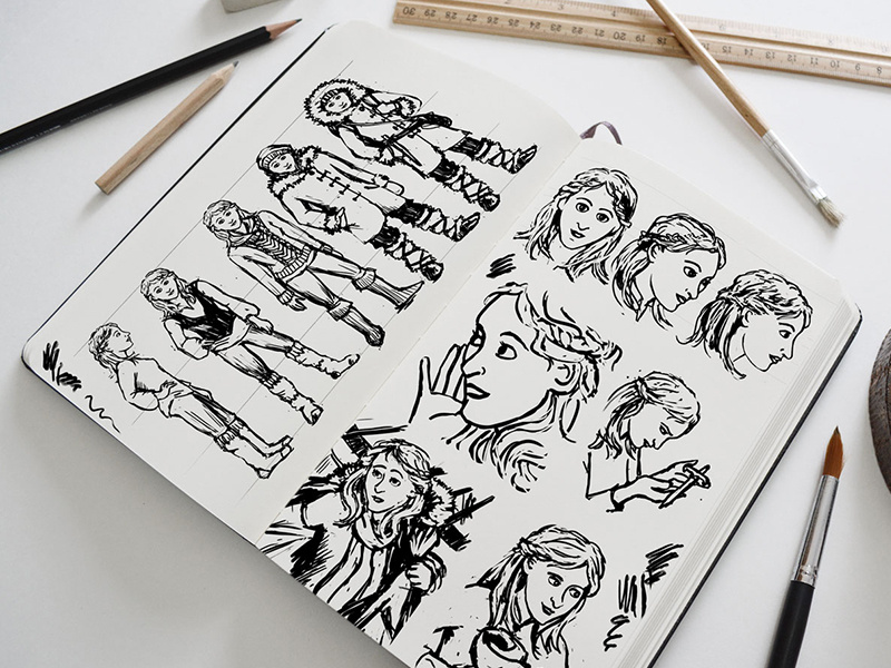 Character Design - Udina graphic novel character design