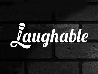 Laughable Logo Design comedy app comedy app logo laughable logo logo logo design tech logo technology logo