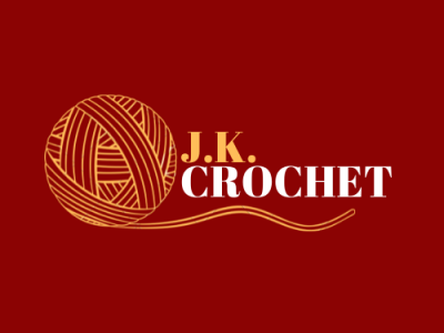 J.K. crochet branding design illustration typography