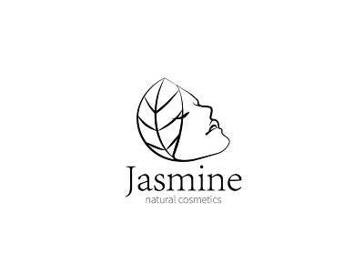 LOGO for natural cosmetics shop JASMINE design graphic design identity logo logotype