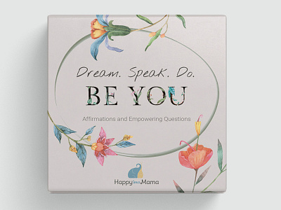 Design for a box of affirmations cards. affirmations box boxdesign design graphic design illustration label labeldesign package