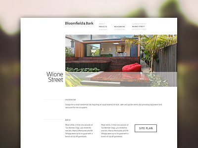 Bloomfield and Bark concept design interface ui