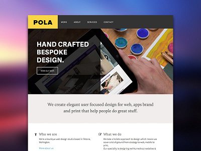 Pola - html prototype design web