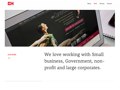 Double Happy - work page design web