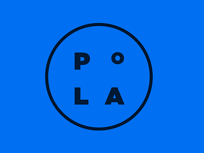 Pola Logo concept - Blue brand logo