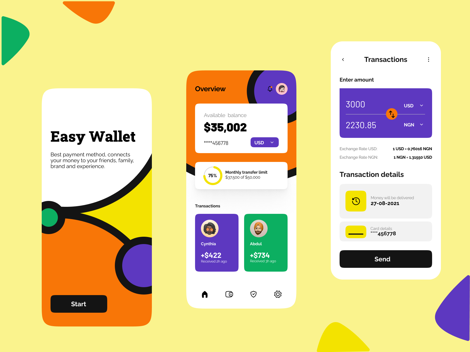 Easy Wallet App by Chinwendu Agbaetuo on Dribbble