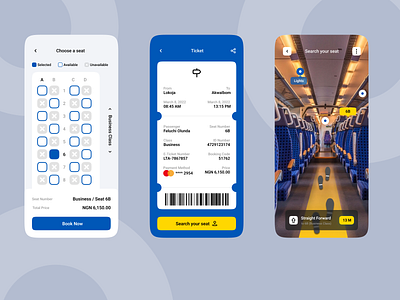 Train Booking App (Virtual Reality)