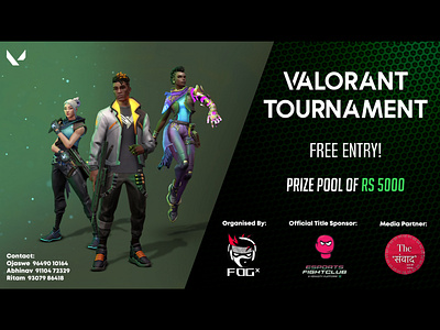 Valorant Tournament Poster Design event poster gaming poster design valorant