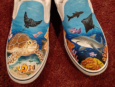 Deep Sea Sneakers design illustration