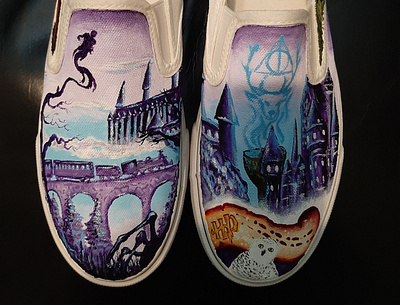 Harry Potter Sneakers branding design illustration