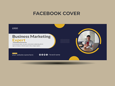 Facebook cover page template.