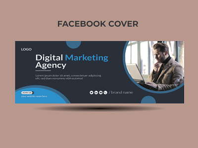 Facebook cover page template banner bruchure business corporate creative design facebook cover page flyer modern social media post template