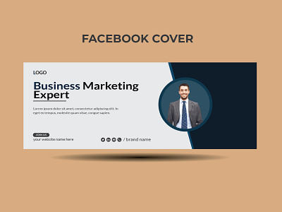 Facebook cover page Template banner business corporate creative design facebook cover page flyer media modern poster social social media post template