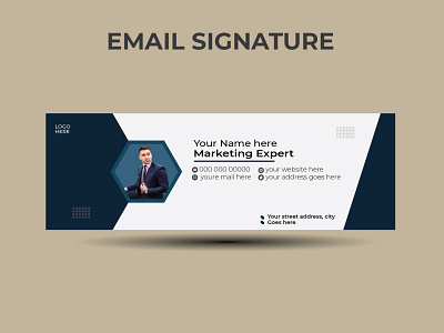 Email Signature design template banner business corporate creative design email modern signature social media post