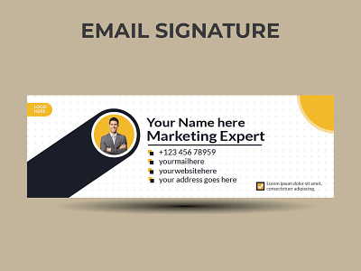 Email signature design template