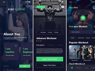 Fitness App fitness app fitness ui