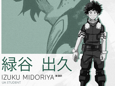 MY HERO ACADEMIA Izuku Midoriya Poster deku izuku my hero academia poster