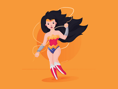Wonder Woman art dc dc comics dc universe hero illustration kawaii wonder woman