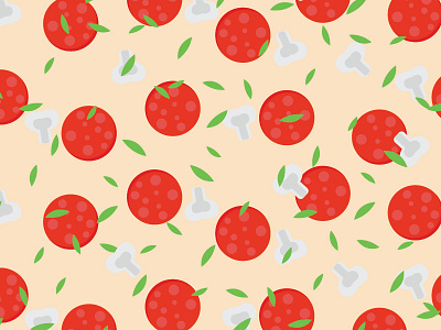 Pizza Pattern [+Wallpaper] art illustration pizza wallpaper