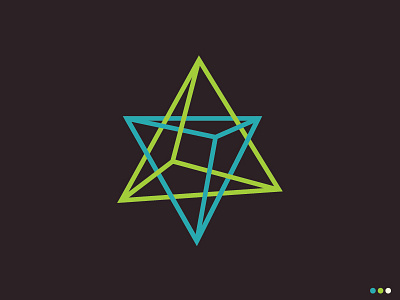 I: Tetraedro art geometry icon illustration triangle