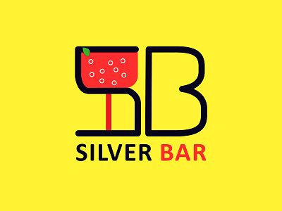 SILVER BAR LOGO DESIGN bar logo creative logo graphic design logo logo design party logo sb letter