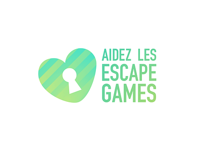 Aidez les escape games escape game escape room gradient logo