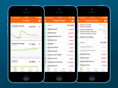 INGdirect iOS app app bank banking ios iphone redesign ui