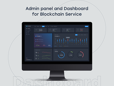 Dashboard for Crypto Service charts cryptocurrency dashboard flat graphics interface service sketch statistics ui ux web yoneg